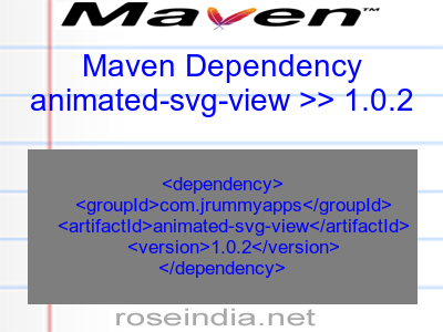 Maven dependency of animated-svg-view version 1.0.2