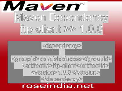 Maven dependency of ftp-client version 1.0.0