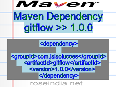 Maven dependency of gitflow version 1.0.0