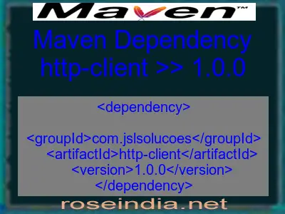 Maven dependency of http-client version 1.0.0