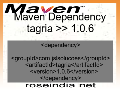 Maven dependency of tagria version 1.0.6