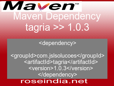 Maven dependency of tagria version 1.0.3