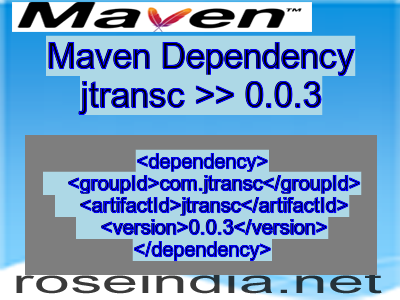 Maven dependency of jtransc version 0.0.3