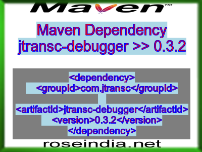 Maven dependency of jtransc-debugger version 0.3.2