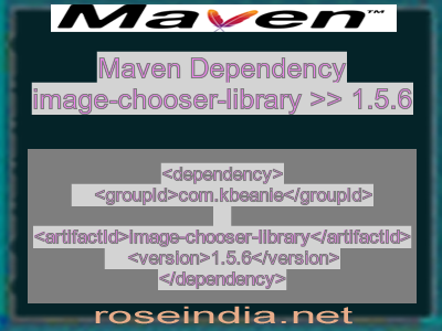 Maven dependency of image-chooser-library version 1.5.6
