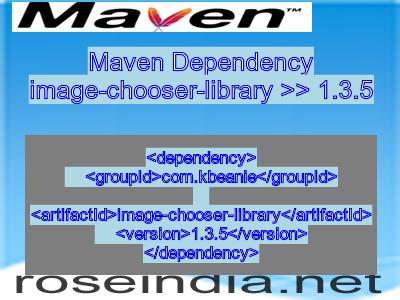 Maven dependency of image-chooser-library version 1.3.5