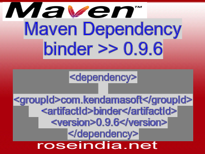 Maven dependency of binder version 0.9.6