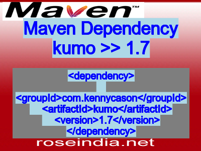 Maven dependency of kumo version 1.7