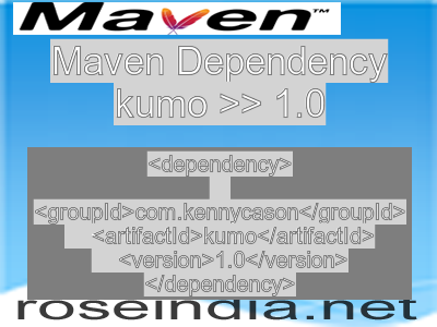 Maven dependency of kumo version 1.0