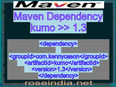 Maven dependency of kumo version 1.3