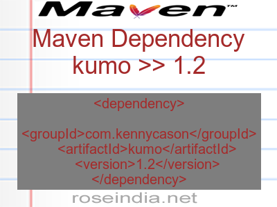 Maven dependency of kumo version 1.2