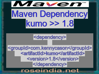 Maven dependency of kumo version 1.8