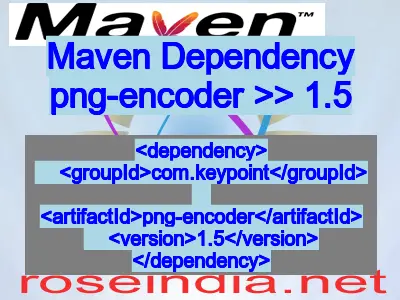 Maven dependency of png-encoder version 1.5