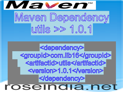 Maven dependency of utils version 1.0.1