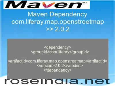 Maven dependency of com.liferay.map.openstreetmap version 2.0.2