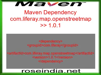 Maven dependency of com.liferay.map.openstreetmap version 1.0.1