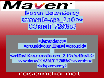 Maven dependency of ammonite-ops_2.10 version COMMIT-729f6e0
