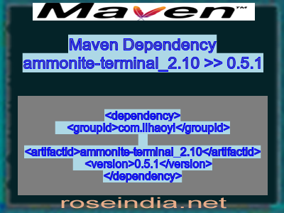 Maven dependency of ammonite-terminal_2.10 version 0.5.1