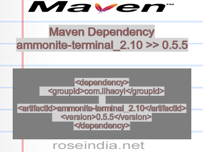 Maven dependency of ammonite-terminal_2.10 version 0.5.5