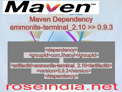 Maven dependency of ammonite-terminal_2.10 version 0.9.3
