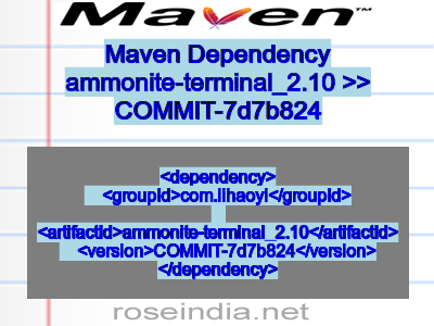 Maven dependency of ammonite-terminal_2.10 version COMMIT-7d7b824
