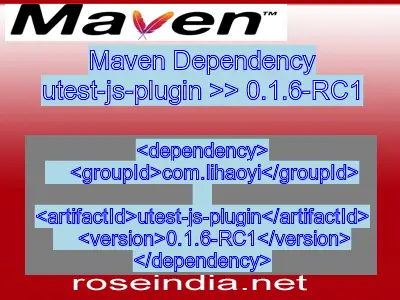 Maven dependency of utest-js-plugin version 0.1.6-RC1