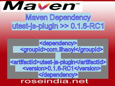 Maven dependency of utest-js-plugin version 0.1.6-RC1