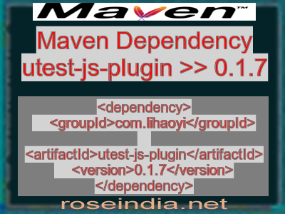 Maven dependency of utest-js-plugin version 0.1.7