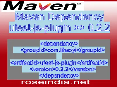 Maven dependency of utest-js-plugin version 0.2.2