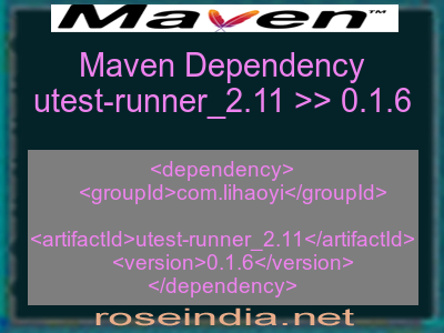 Maven dependency of utest-runner_2.11 version 0.1.6