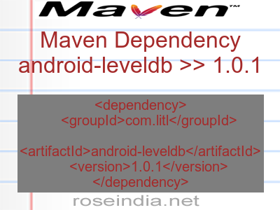 Maven dependency of android-leveldb version 1.0.1