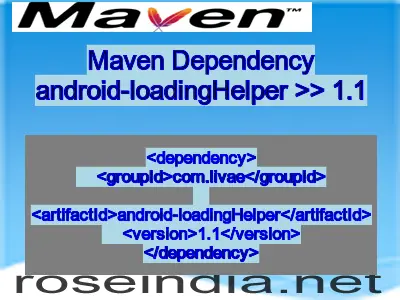 Maven dependency of android-loadingHelper version 1.1