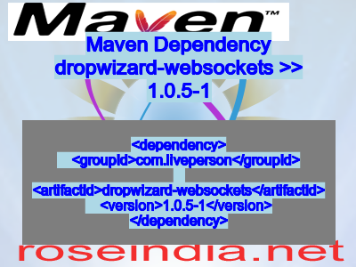 Maven dependency of dropwizard-websockets version 1.0.5-1