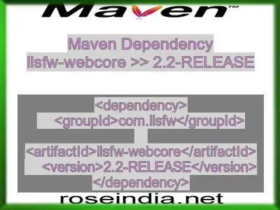 Maven dependency of llsfw-webcore version 2.2-RELEASE