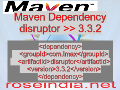 Maven dependency of disruptor version 3.3.2