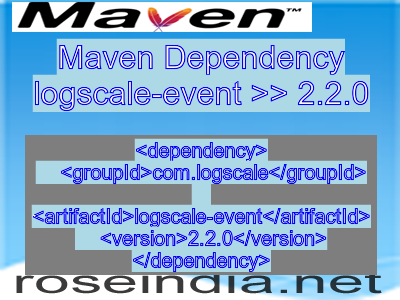 Maven dependency of logscale-event version 2.2.0