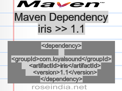 Maven dependency of iris version 1.1