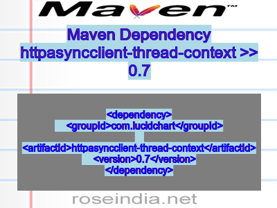 Maven dependency of httpasyncclient-thread-context version 0.7
