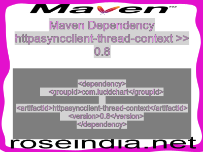 Maven dependency of httpasyncclient-thread-context version 0.8
