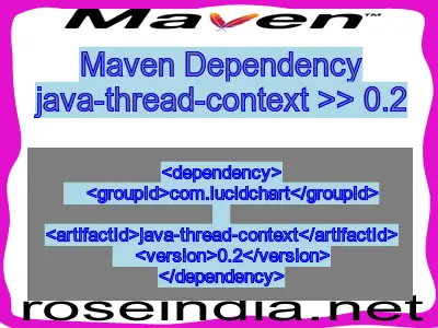 Maven dependency of java-thread-context version 0.2