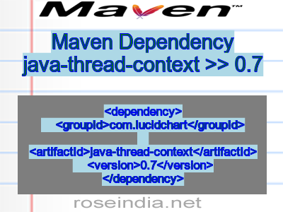 Maven dependency of java-thread-context version 0.7