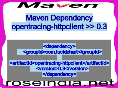 Maven dependency of opentracing-httpclient version 0.3
