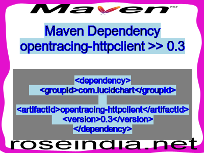 Maven dependency of opentracing-httpclient version 0.3
