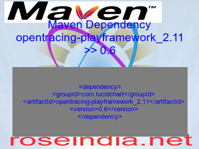 Maven dependency of opentracing-playframework_2.11 version 0.6