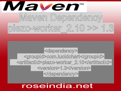 Maven dependency of piezo-worker_2.10 version 1.3