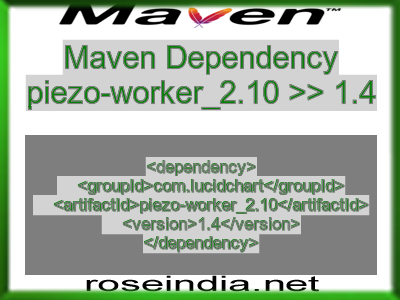 Maven dependency of piezo-worker_2.10 version 1.4