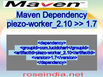 Maven dependency of piezo-worker_2.10 version 1.7