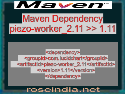 Maven dependency of piezo-worker_2.11 version 1.11