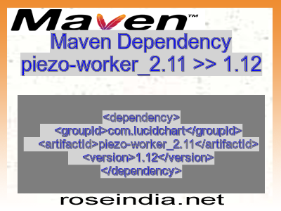 Maven dependency of piezo-worker_2.11 version 1.12