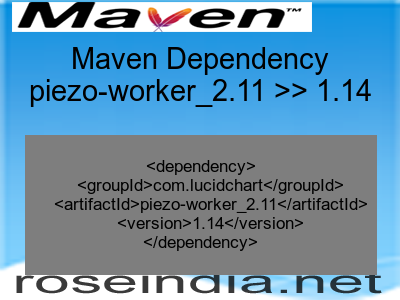 Maven dependency of piezo-worker_2.11 version 1.14